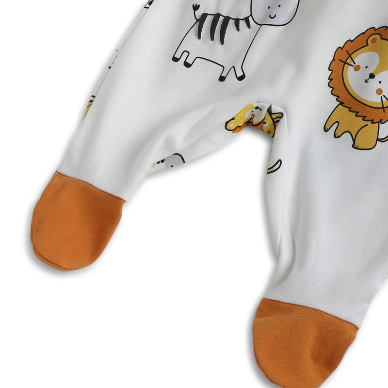 Infants Bronze Knitted Nappy Opening Babysuit image number null